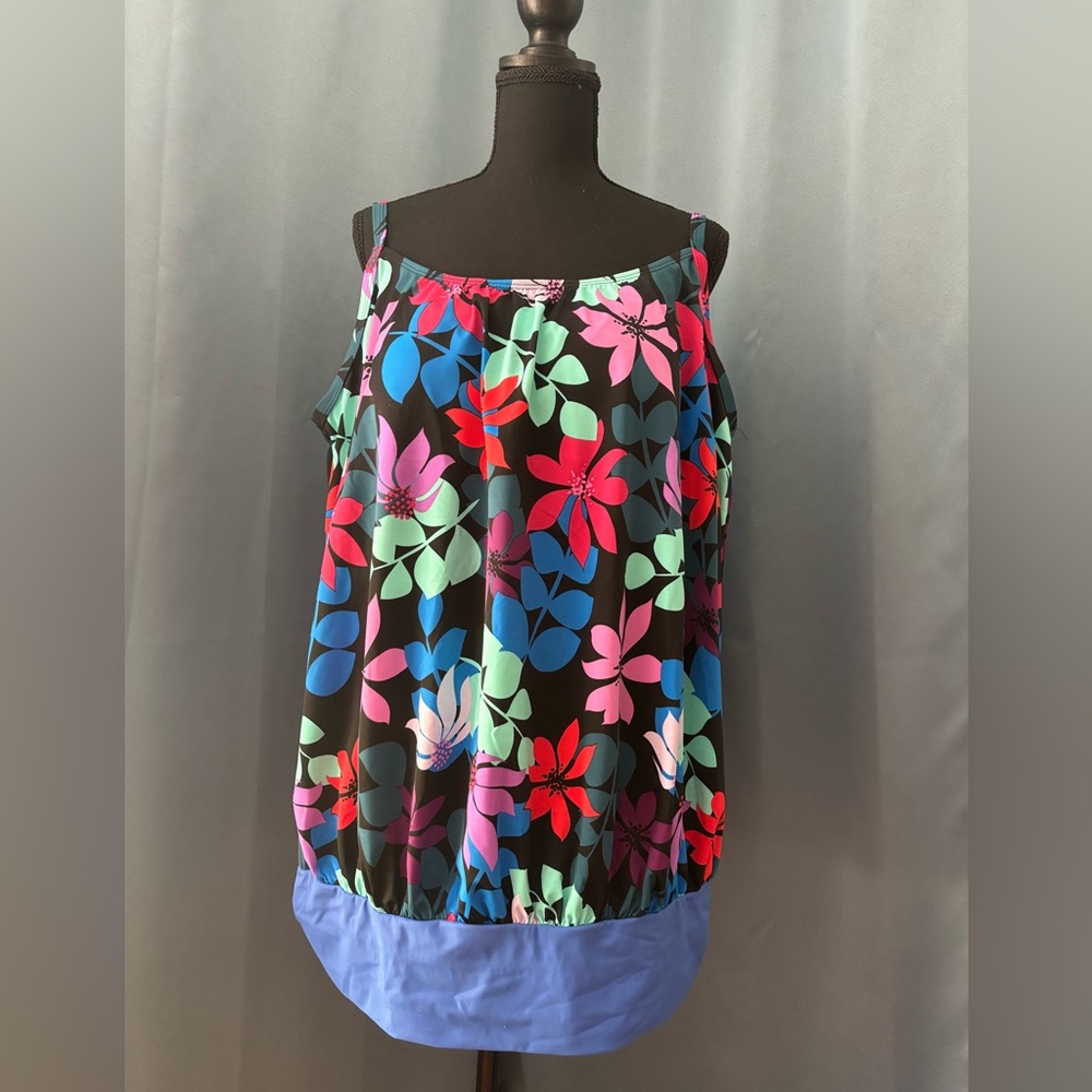 #C079 Women's Modlily Tankini Top, Size 3X